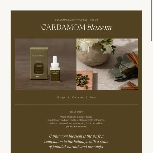 Never used Studio McGee Cardamom Blossom Pura fragrance refills. - Picture 2 of 3